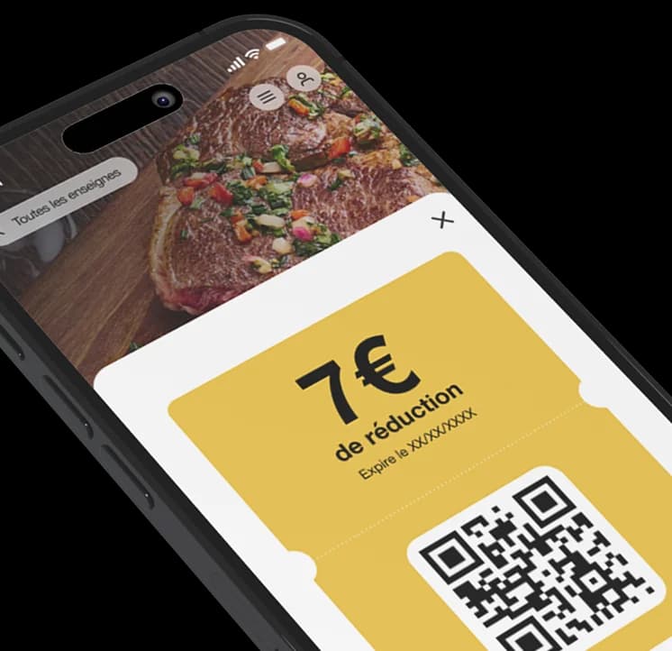 Profitez de vos bons de réduction dans tous les restaurants participants
